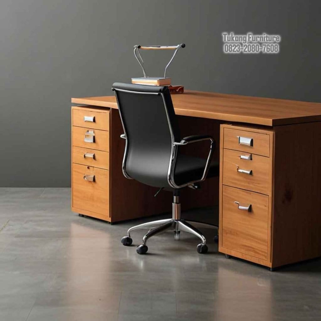 Model Meja Kerja Kantor Minimalis 