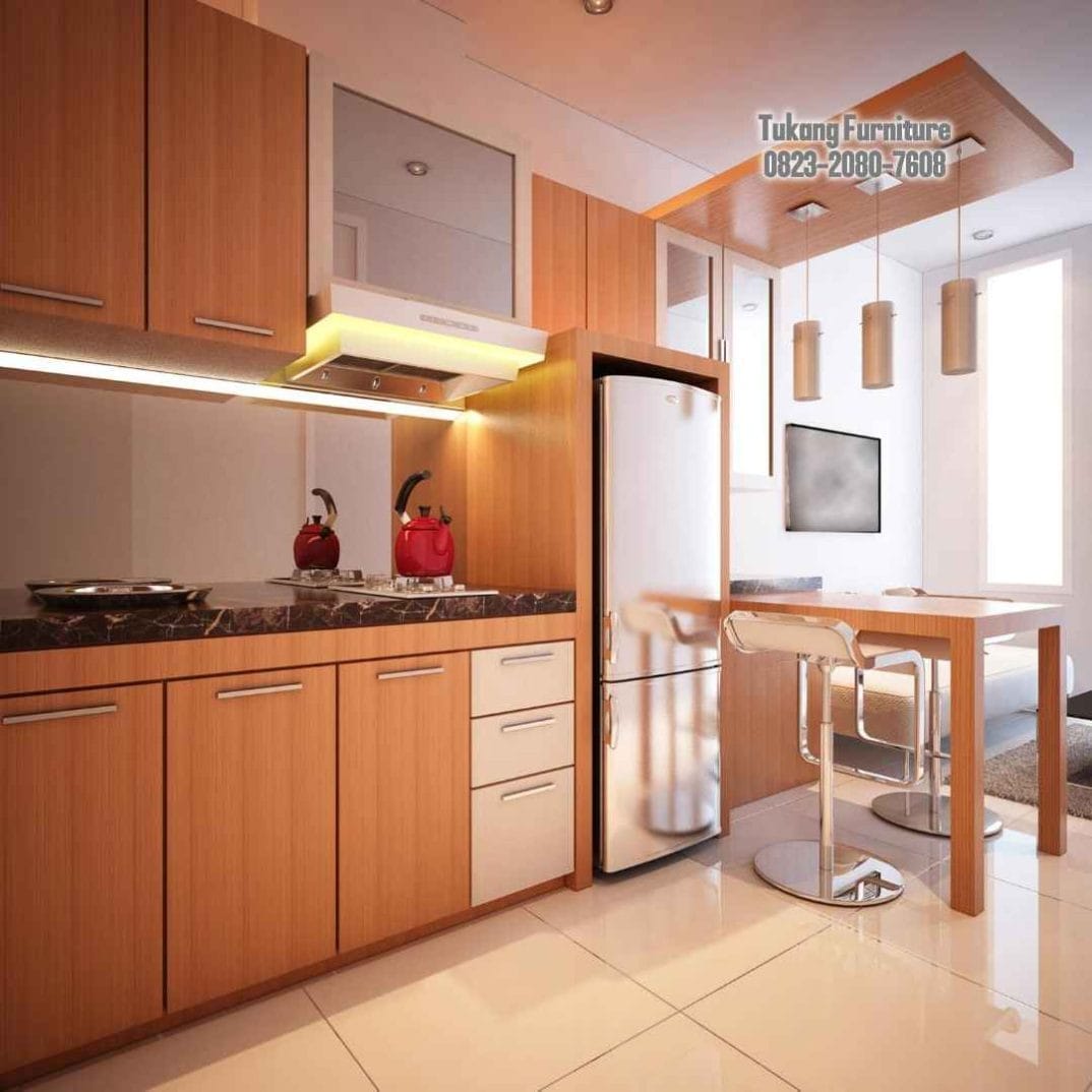 Tukang Kitchen set Beji Depok model skandinavian terang