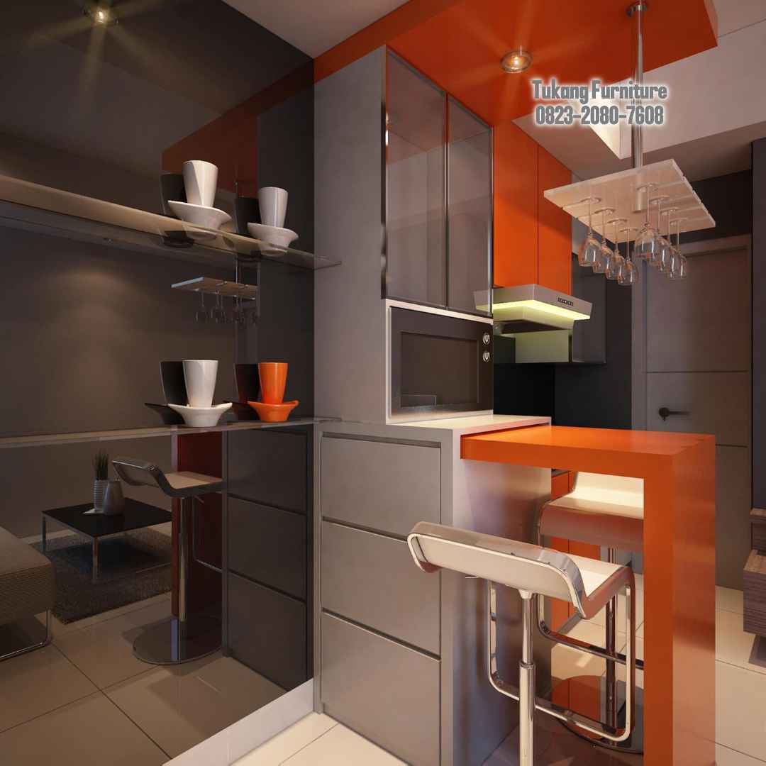 Jasa tukang kitchen set minimalis untuk dapur kecil di Indonesia