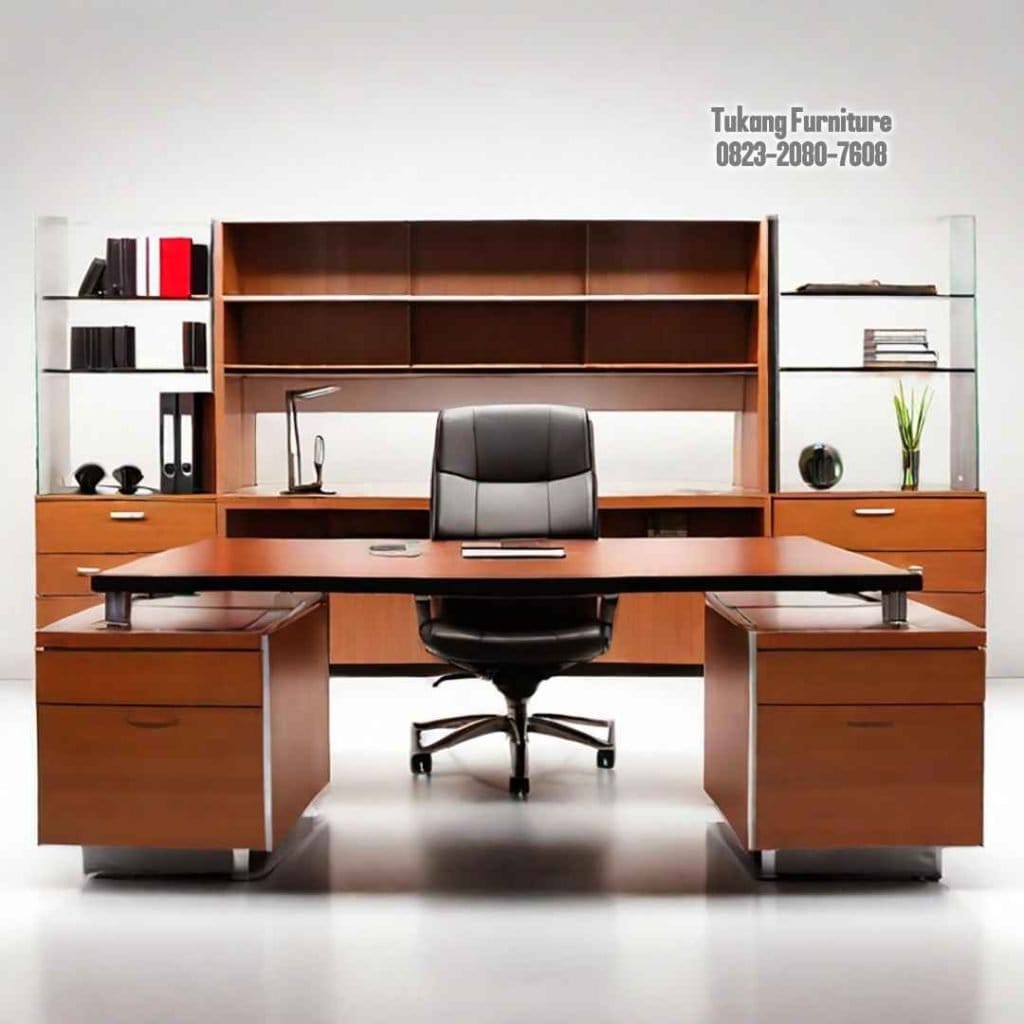 Model Meja Kerja Kantor Minimalis 