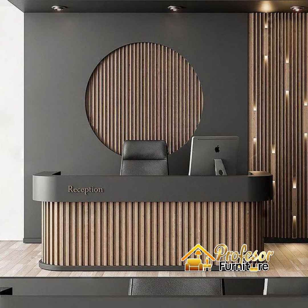 Tukang furniture meja resepsionis custom murah di Jakarta Timur