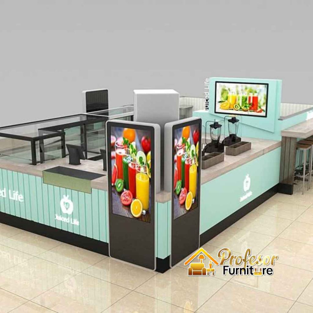 Desain booth minuman kekinian