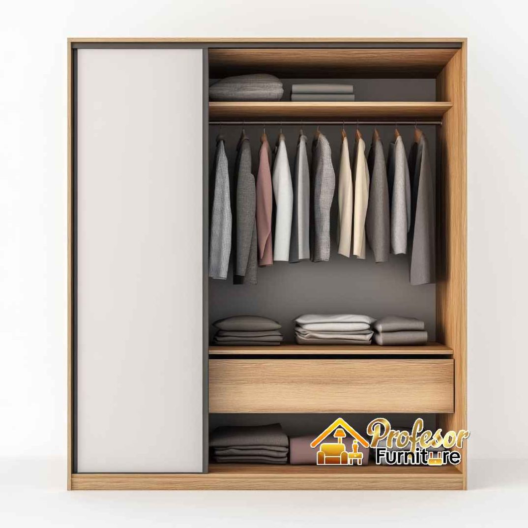 Lemari Pakaian Pintu Geser yang Bikin Kamar Makin Estetik! Lemari Pakaian Pintu Geser