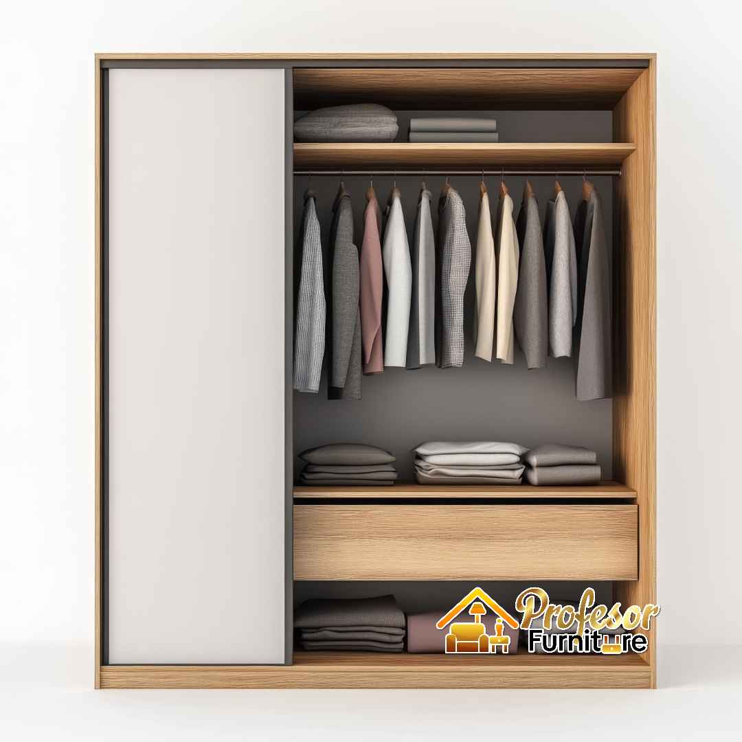 Lemari Pakaian Pintu Geser yang Bikin Kamar Makin Estetik!