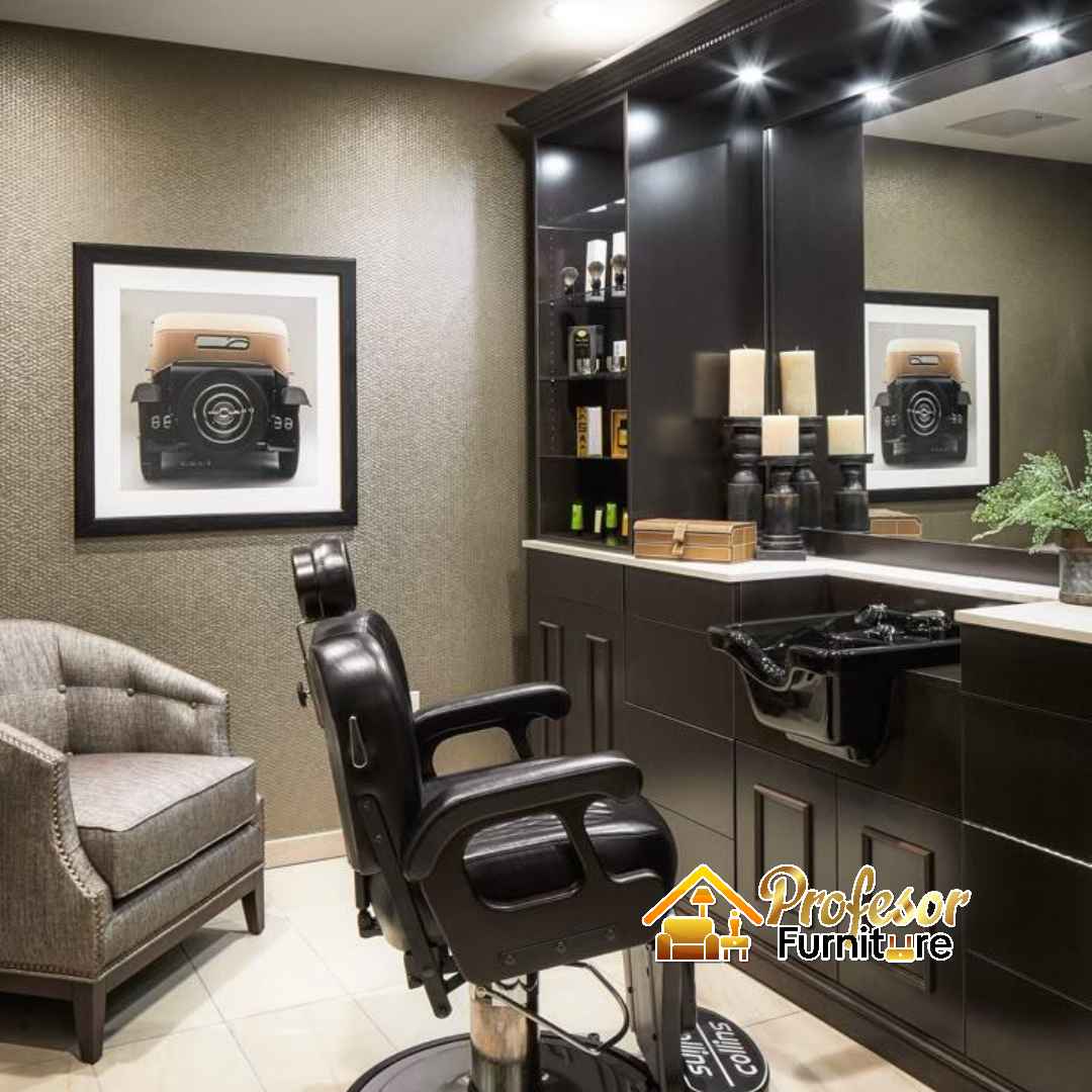 Bikin meja barbershop minimalis custom murah di Jakarta