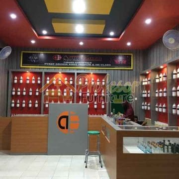 Lemari toko parfum Jakarta inspirasi display minimalis Lemari toko parfum Jakarta inspirasi display minimalis