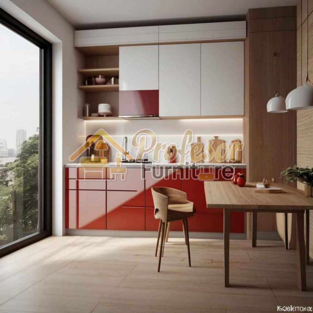Tukang Kitchen set Beji Depok model skandinavian terang