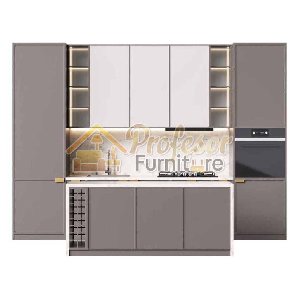 Tukang Kitchen set Beji Depok model skandinavian terang
