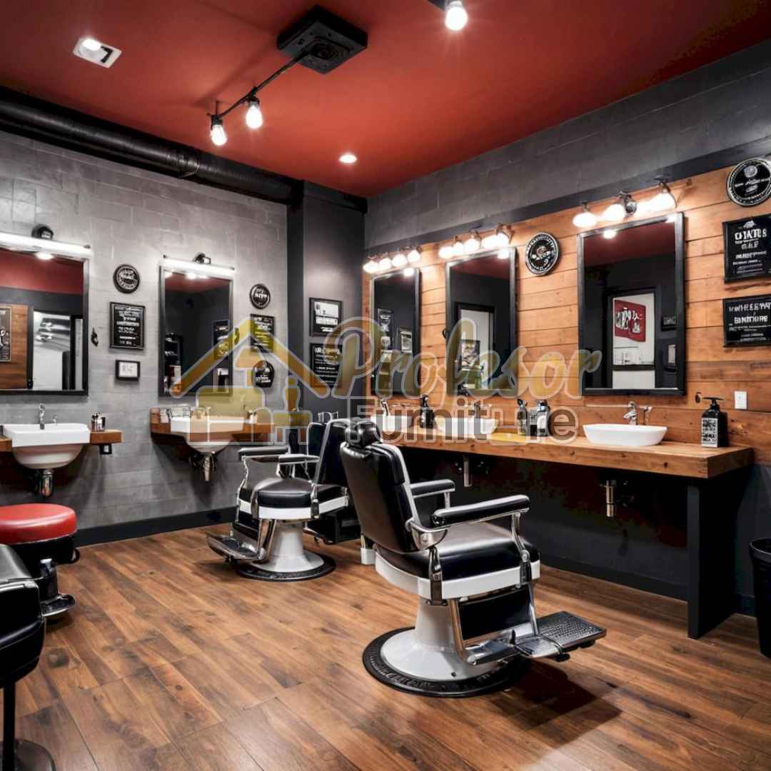 Jasa Furniture Barbershop kualitas premium dengan harga workshop