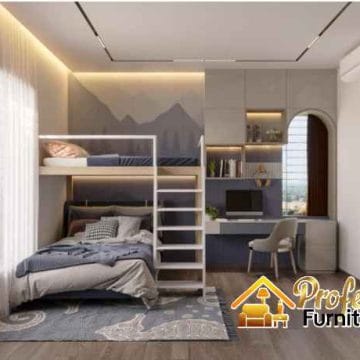 Custom tempat tidur tingkat minimalis