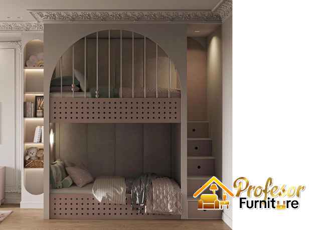 Custom tempat tidur tingkat minimalis