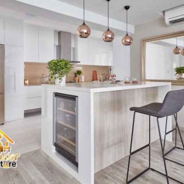 Jasa pembuatan mini bar dapur minimalis Bekasi solusi untuk apartemen tipe studio mungil Jasa pembuatan mini bar dapur minimalis Bekasi