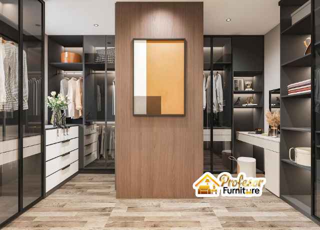 Custom Furniture Jagakarsa Jakarta Selatan desain lemari baju walk-in closet