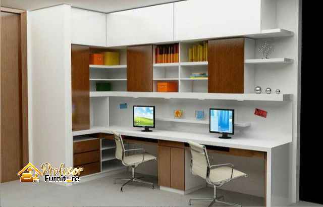 Custom Furniture Gambir Jakarta Pusat meja kerja minimalis untuk WFH