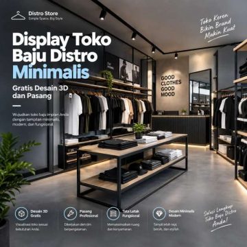 Display Toko Baju Distro