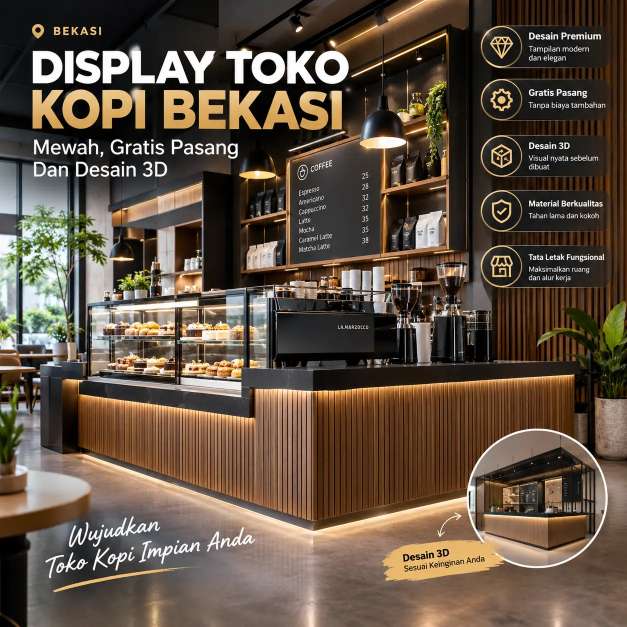 Display Toko Kopi Bekasi